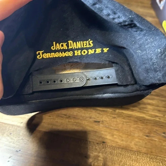 NBA Jack Daniel’s Tennessee Honey Whiskey Black Snapback Cotton Cap Hat - Picture 5 of 10